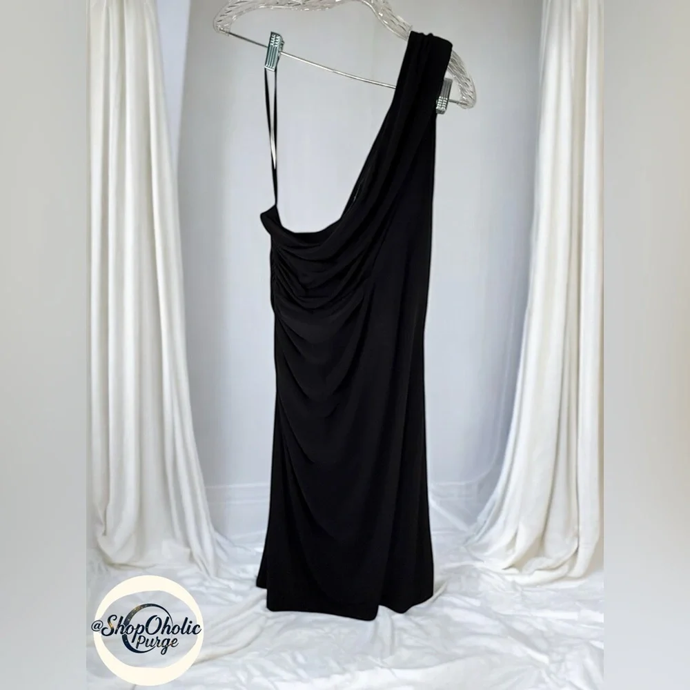 Black One Shoulder Dress size 18 Lauren Ralph Lauren - Picture 3 of 6